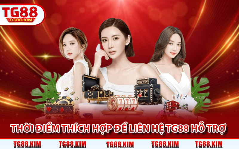 Thời điểm thích hợp để liên hệ TG88 hỗ trợ giải đáp